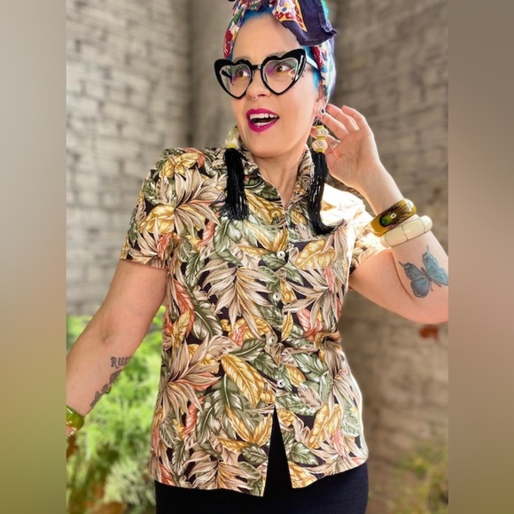 Make Like a Tree and Leaf Button Up Blouse - Jodifl main image 0